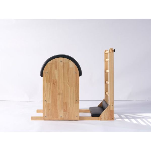 Oak Wood Pilates Ladder Barrel U+PL008 with Traditional Curved Barrel Design