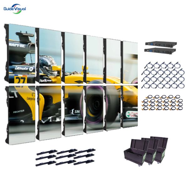 Ultra Thin Flexible Outdoor Led Display Screen Rental Video Wall P3.91 For Church