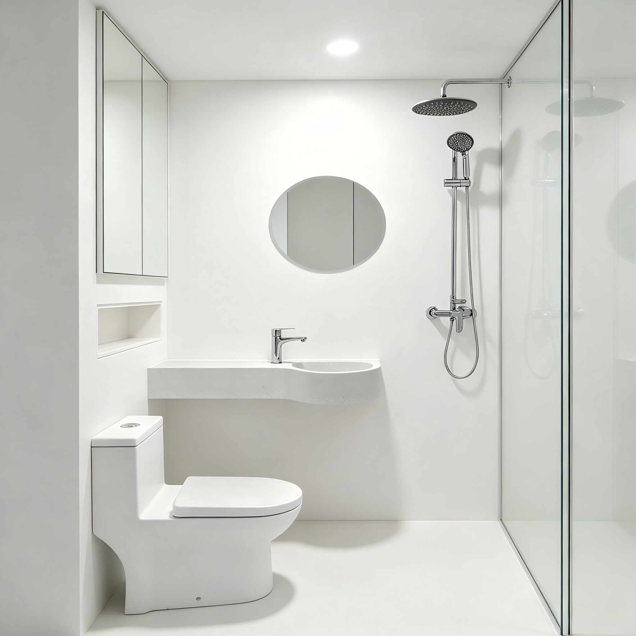 Heat Resistant SMC Bathroom Corrosion Resistant Complete Modular Bathroom Units Anti Aging