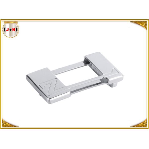 La ceinture argentée faite sur commande d'acier inoxydable boucle la conception classique avec le logo de Debossed