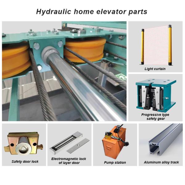 2-4 Floors Indoor &Outdoor Electric Residential Cheap Passenger Elevator Lift Small Dumbwaiter Home Lift for Sale