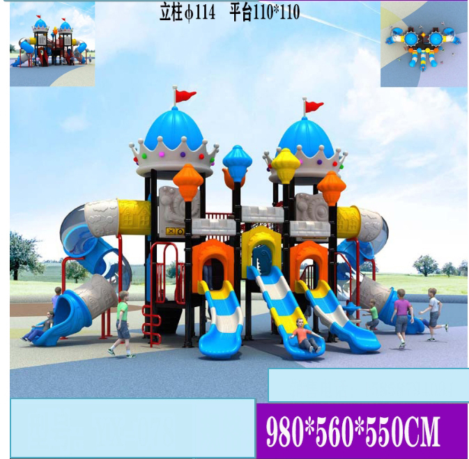Durable Plastic Slid Outdoor Playground Equipment For KindergartenThemed Kids Playground Slide Plastic Play Structure Combination Slide For Schools