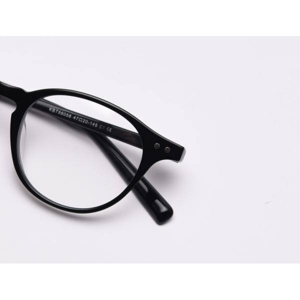 Male Acetate Frame Glasses Black SGS Spectacle Fashionable Optical Glasses