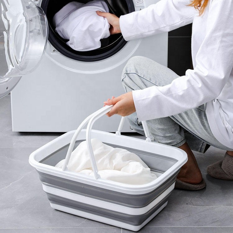 Factory Wholesale High Quality Portable Large Capacity Save Space Foldable Household Storage Bucket for Family Clothing Storage