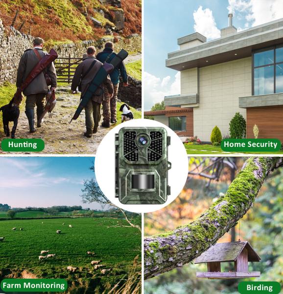 IP66 Waterproof 1502P 24MP Trail Hunting Camera With 120 Degree Wide Angle