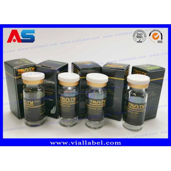 Etiquetas olográficas de los frascos del laser 10ml Vial Stickers With Boxes And para los frascos de cristal