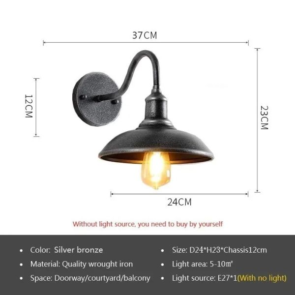 Courtyard Balcony Entrance staircase Hallway  LED Industry American Wall Light(WH-VR-121)
