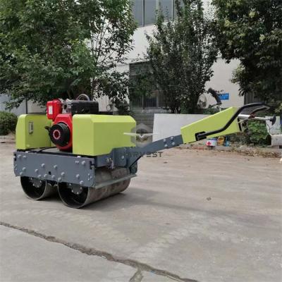600kg Hydraulic Walk Behind Double Drum Mini vibratory Road Roller