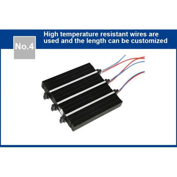 Chauffage à air PTC à ailettes en alliage d'aluminium ondulé avec économie d'énergie et chauffage rapide pour un chauffage électrique efficace
