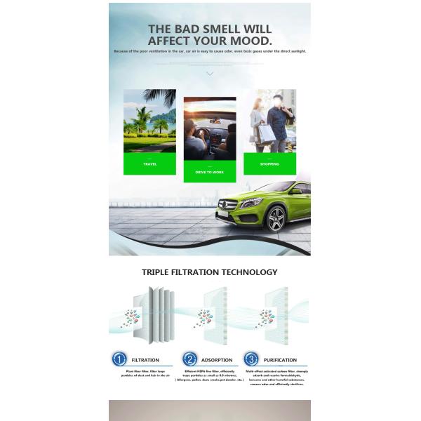 Отрицательная технология фильтрации тройки очистителя воздуха корабля иона ХЭП активного фильтра углерода