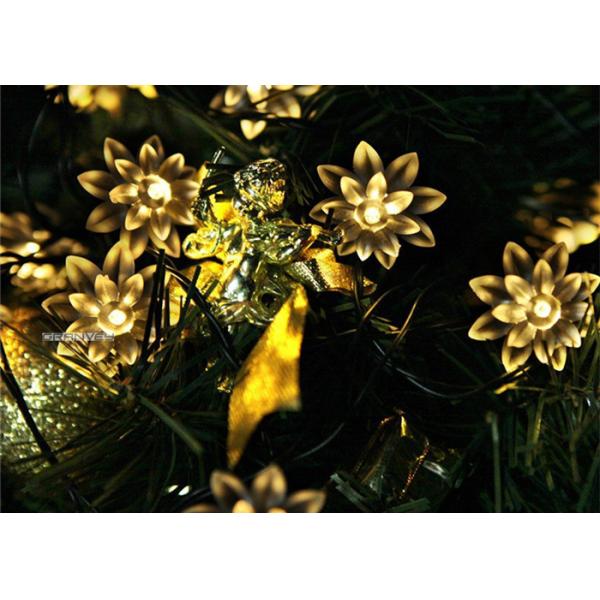 Outdoor Colorful Solar LED Christmas Lights Flower Waterproof String 0.15M Lamp Space