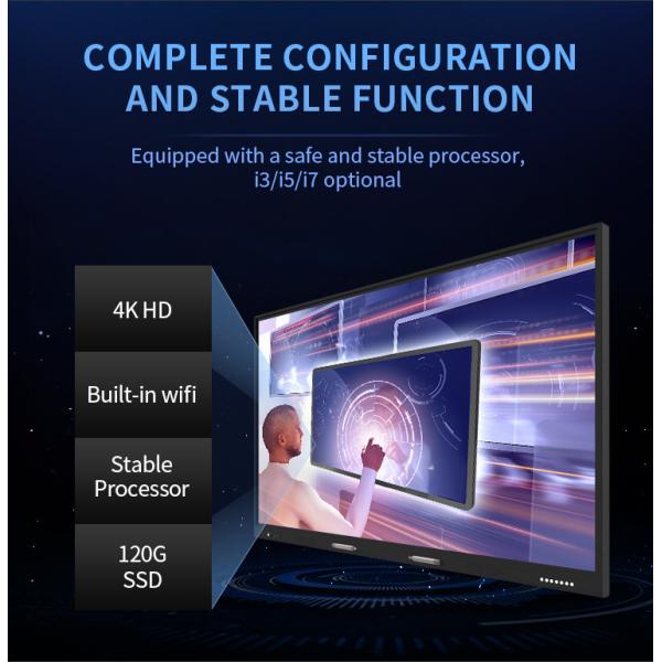 Real Time Digital Interactive Whiteboard Video Conferencing 20 Points Touch