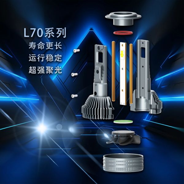 H7 120W Ultra Bright LED Headlight 12000LM Dual Copper Cooling Car Light