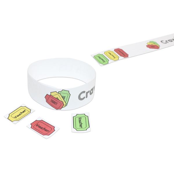 Des bracelets réglables pour événements en papier