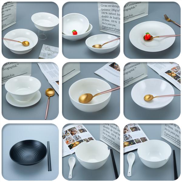 A5 8.5 Inch Melamine Ramen Bowl For Banquet Food Court