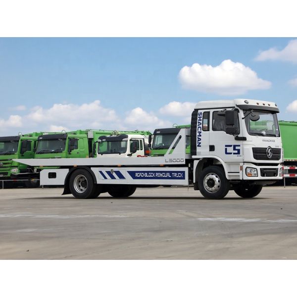 SHACMAN Rollback Towing Truck 4x2 10 Tons Winch Rear Lifting Recover Vehicles