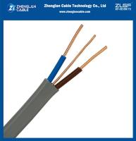 Cable gemelo 2 núcleo con tierra 2x1.5mm2 + 1mm2, 2x2.5mm2 + 1.5mm2 CU/PVC/PVC 300/500V