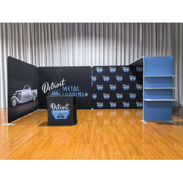 CMYK 10x20 Trade Show Booth Polyester Fabric 10x20 Booth Backdrop