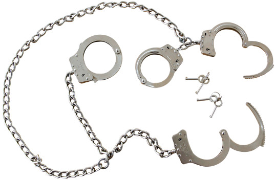 Наручники и Legcuffs никеля углерода стальные для пленника