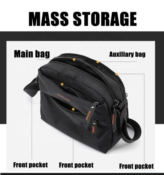 Men Travel Sport Sling Cross Body Chest Shoulder Bag Anti Theft