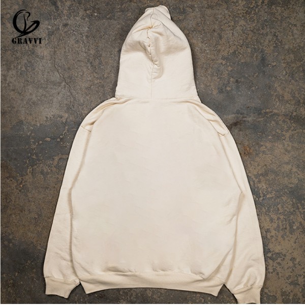 Men Oversized Hoodie Vintage OEM ODM Terry Fabric With 100% Cotton Material
