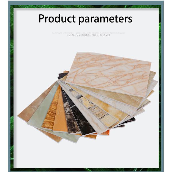 High Gloss Waterproof Scratch Resistant UV Marble Sheets For Kitchens Bathrooms