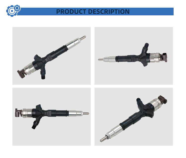 Original Parts 23670-30080 Nozzle Auto Parts Common Rail Assembly Fuel Injector for Toyota Land Cruiser 1KD-FTV