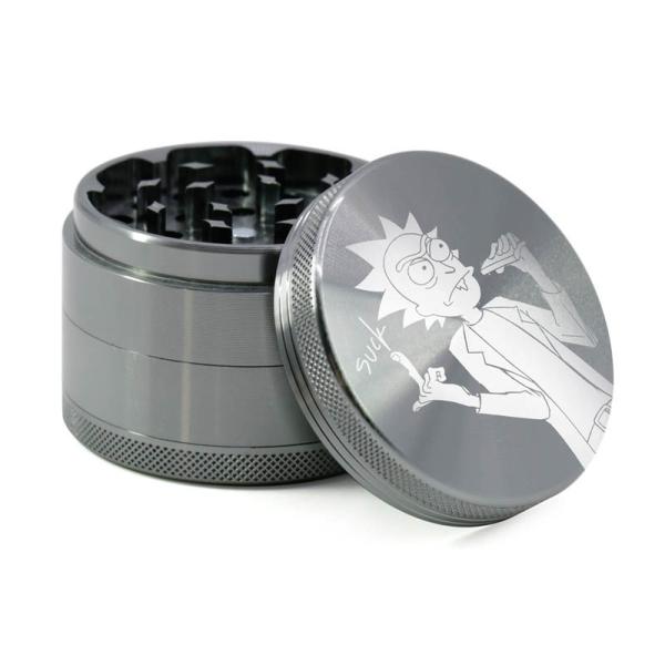 Four Layer Fancy Weed Grinder Aluminum Alloy Cartoon Anime Rick Morty Morty Smoker
