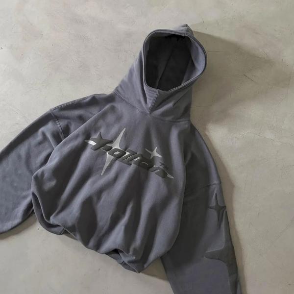 Custom Manufacturer Streetwear Heavy Cotton Pullover Round Mock Neck No Strings Hoodie 3d Puff Printing Hoodies Men Sweatshirts