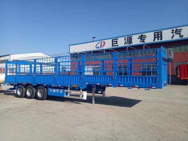 FUWA BPW eixos carregador de carga a granel vedação semi-reboque para transporte de gado