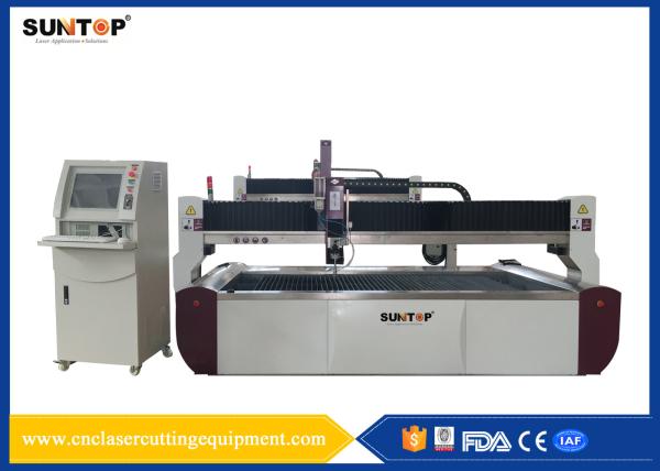 4 axis 37KW Steel high pressure water cutter Gantry type FDA CE