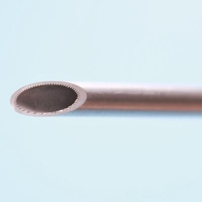Tubo de alumínio anodizado com ranhuras 3003 3003N Tubos de alumínio com roscas internas