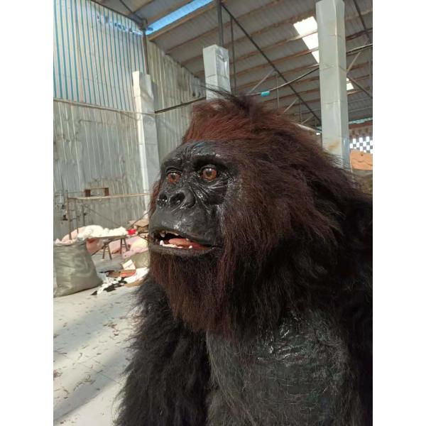 Плюш меховой взрослый реалистический хеллоуин костюмирует гориллу Fursuit костюма платья талисмана животную