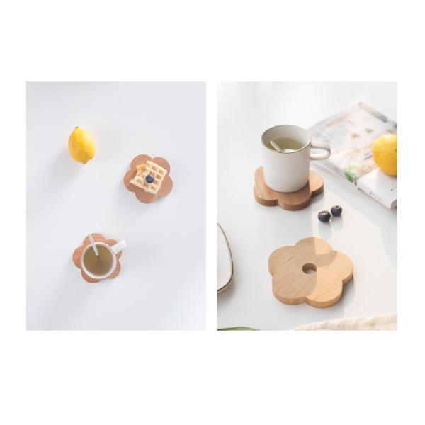 Customized Logo Acceptable Laser Engrave Wooden Coaster for Personalised Coffee Cup Mat