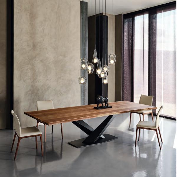 Домашняя мебель Настройка столика Деревянный столешничный набор Стальной 8-местный столик в столовой