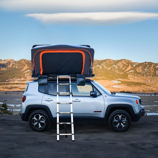 210*120cm Roof Top Two Bedrooms Aluminium Hard Shell Car Awning Tent