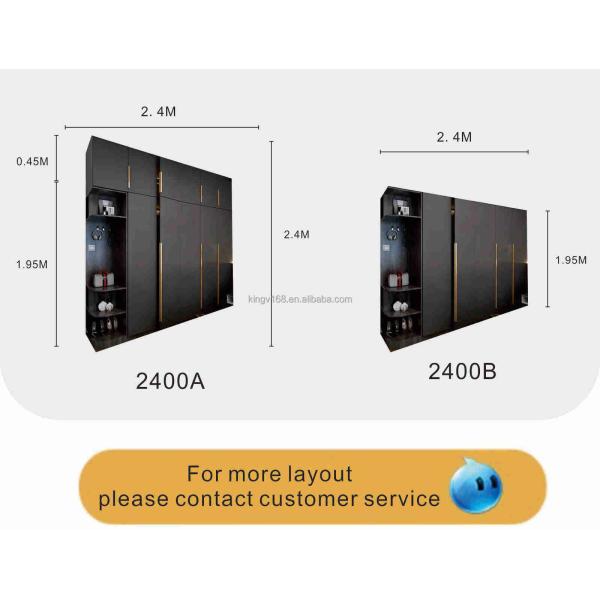 18mm Melamine Chipboard Customized Wardrobe Individual Bedroom Storage Cabinet