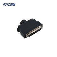 50pin tampa plástica reta do conector de cabo de SCSI do homem da solda MDR