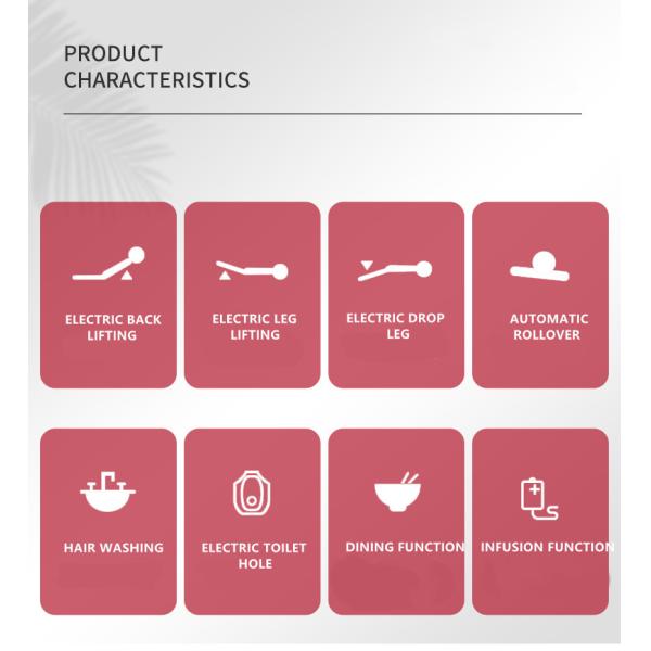 Отделяемой кровать больницы Icu взрослого покрашенная эпоксидной смолой автоматическая терпеливая