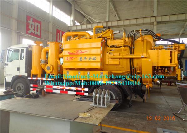 funcional de alta pressão do caminhão da sução do caminhão/água de esgoto do objetivo especial 6000L multi combinado