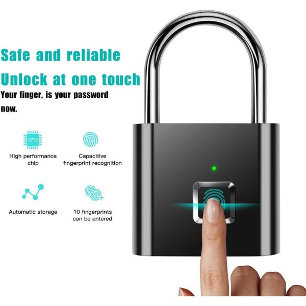 Портативная машинка водоустойчивого цифров безопасности кражи Падлок отпечатка пальцев Кейлесс анти- для шкафчика спортзала
