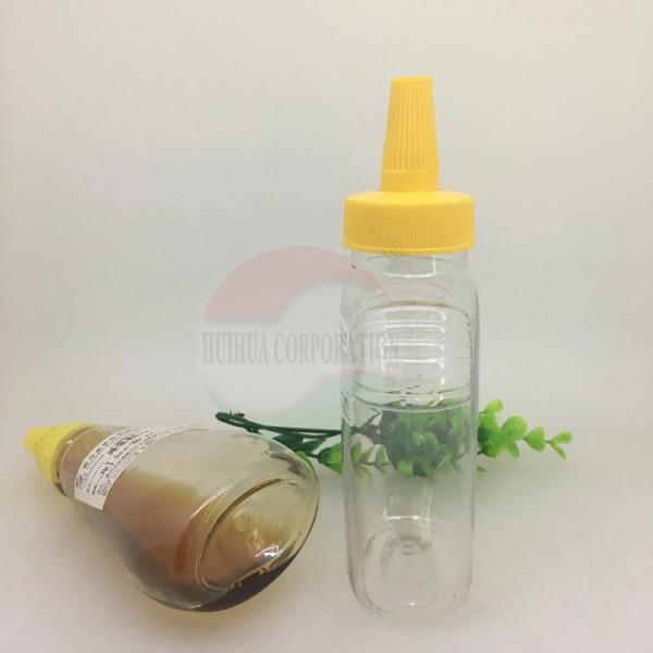 Tarro hermético de la miel del plástico transparente de 450ml 550ml 580ml