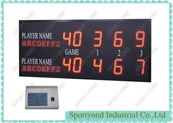 3 Sets Led Digital Electronic Tennis Scoreboard  for Tennis Court with Player Name