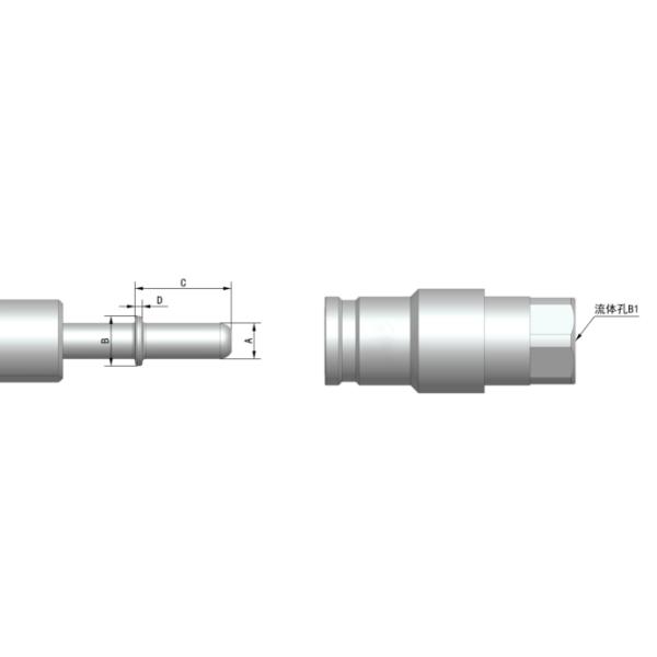 Tipo de acoplamiento de conexión rápida de acero inoxidable de manga de acero de la serie TF531 (especial para puerto de tubería de combustible)