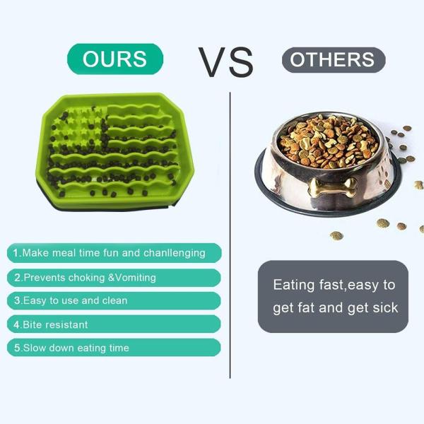 PP Plastic Silicone Anti Choke 0.2kg Cat Feeding Bowls