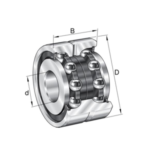 ZKLN1034‑2RS‑PE Double‑row Axial Angular Contact Ball Bearing 10×34×20mm Screw Drive CNC Lead‑screw Support Spare Part