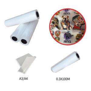 Haet Transfer DTF Papel de impressora A3 30cm 60cm DTF papel de rolha