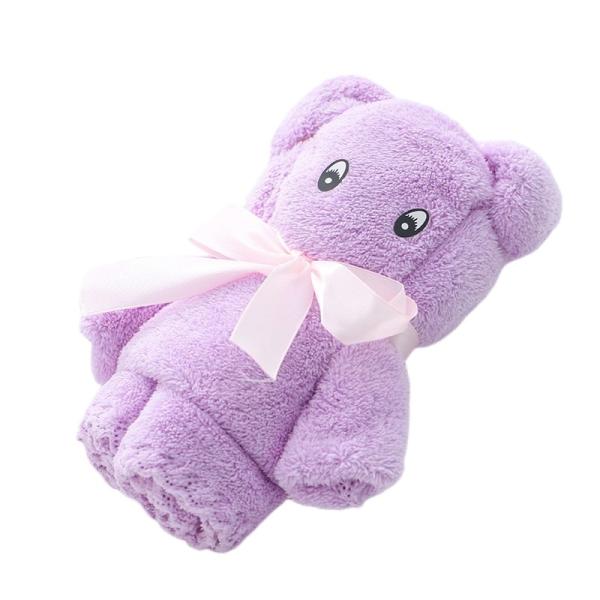 Как показано Luxury Bear Towel Bath towel density coral velvet set absorbent cute soft gift (как показано на рисунке)