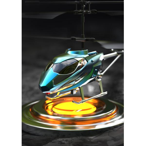 Crash Resistant 3.5-inch Remote Control Helicopter USB Charging for Plastic Flying Toys