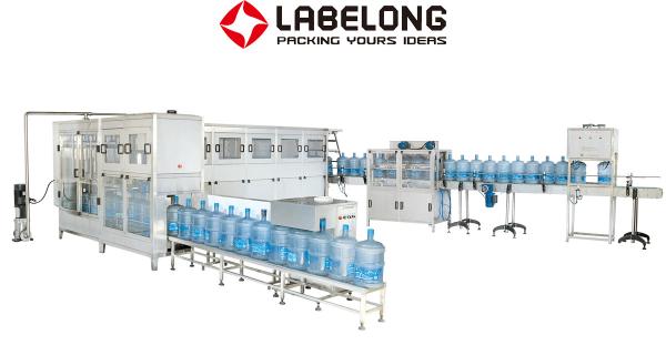 Labelong 20 Liter Water Bottle Filling Machine 3 In 1 With Water Spraying Device